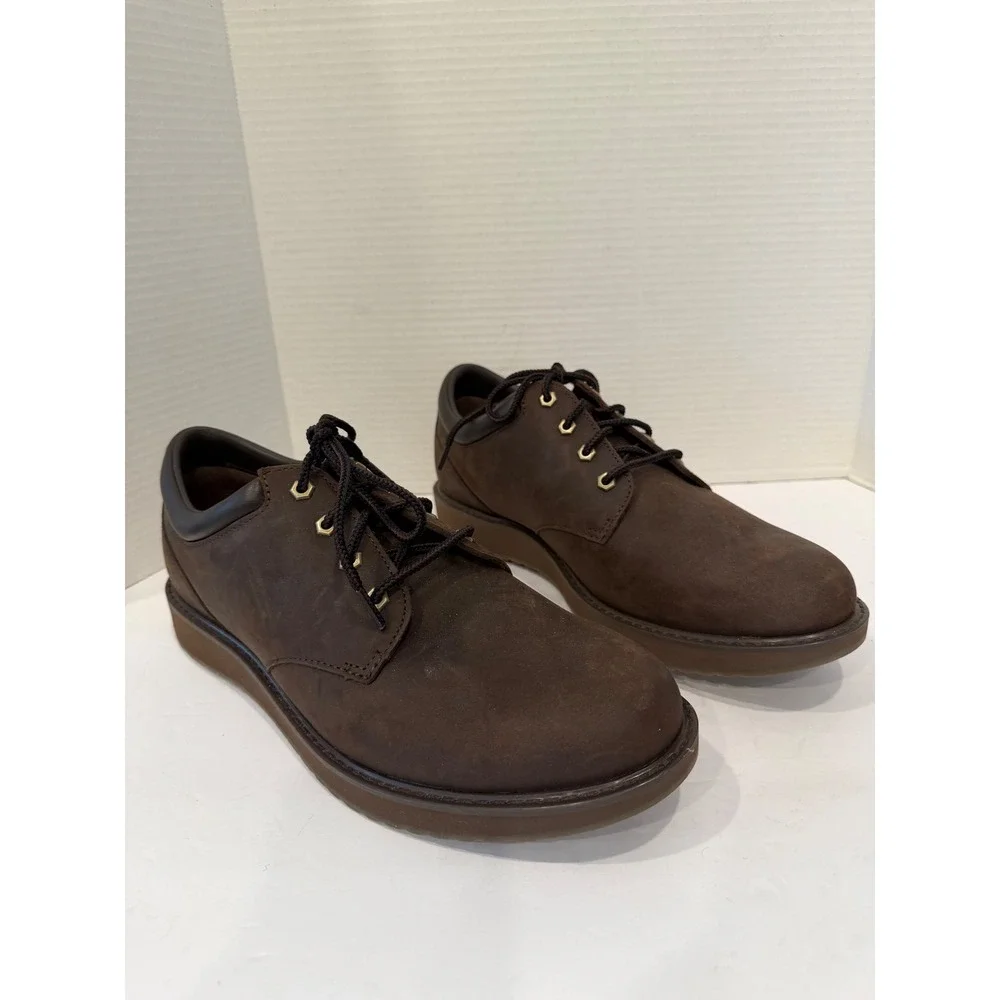 L.L. Bean NWOT Men's Brown Leather Lace Up Rugged Casual Oxford Shoes 12M